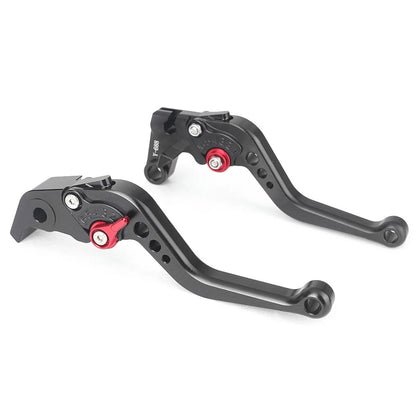 2X Short Brake Clutch Levers for Yamaha R6S (2006–2007) Black Red