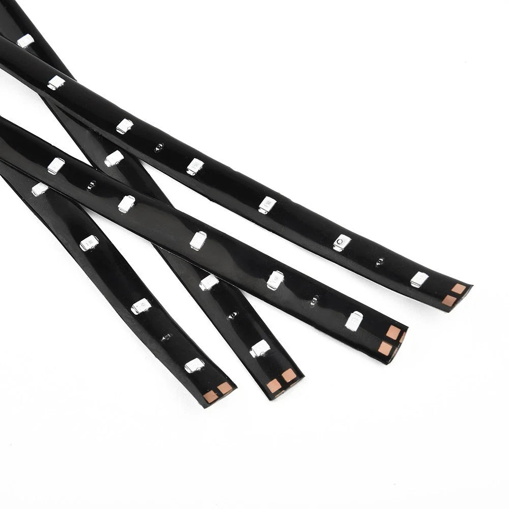 DC 12V LED Lights Strip Decor Flexible Lamps for Car