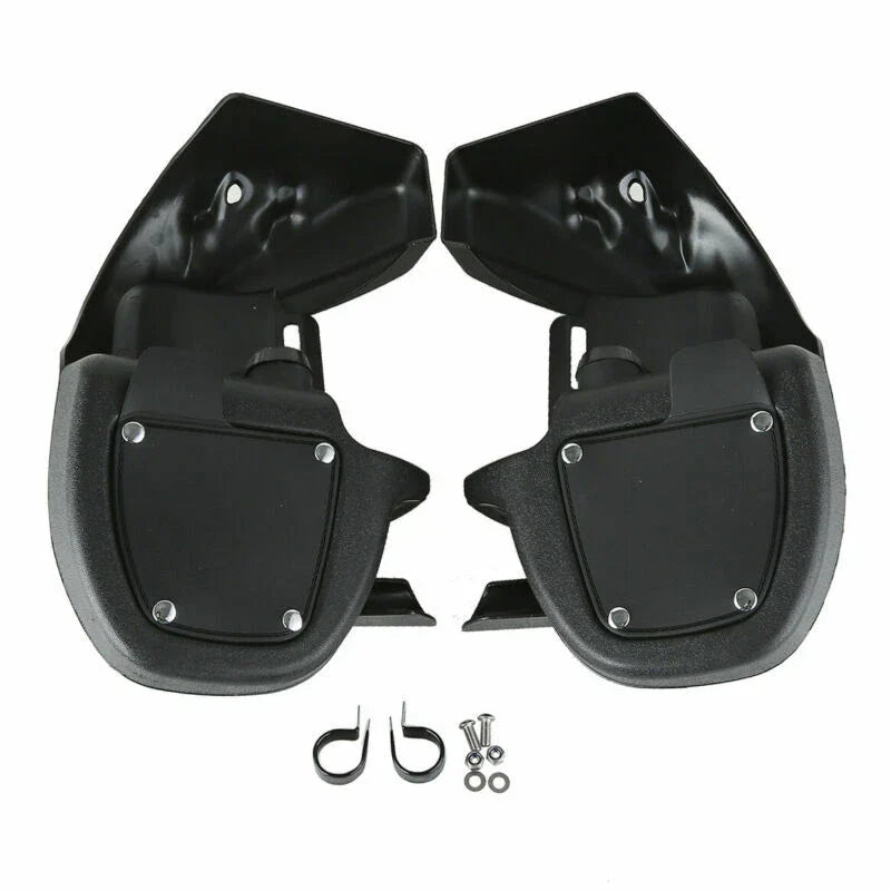 Black Lower Vented Fairing Engine Guard Crash Bar for Harley Road King (09-13)