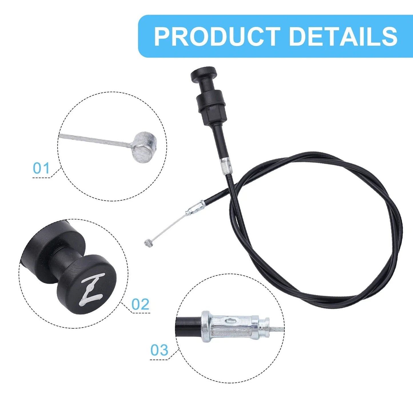 Choke Cable for ATC125M/ATC200M/ATC200E/ATC200ES/TRX200/TRX350 (1987-2003)