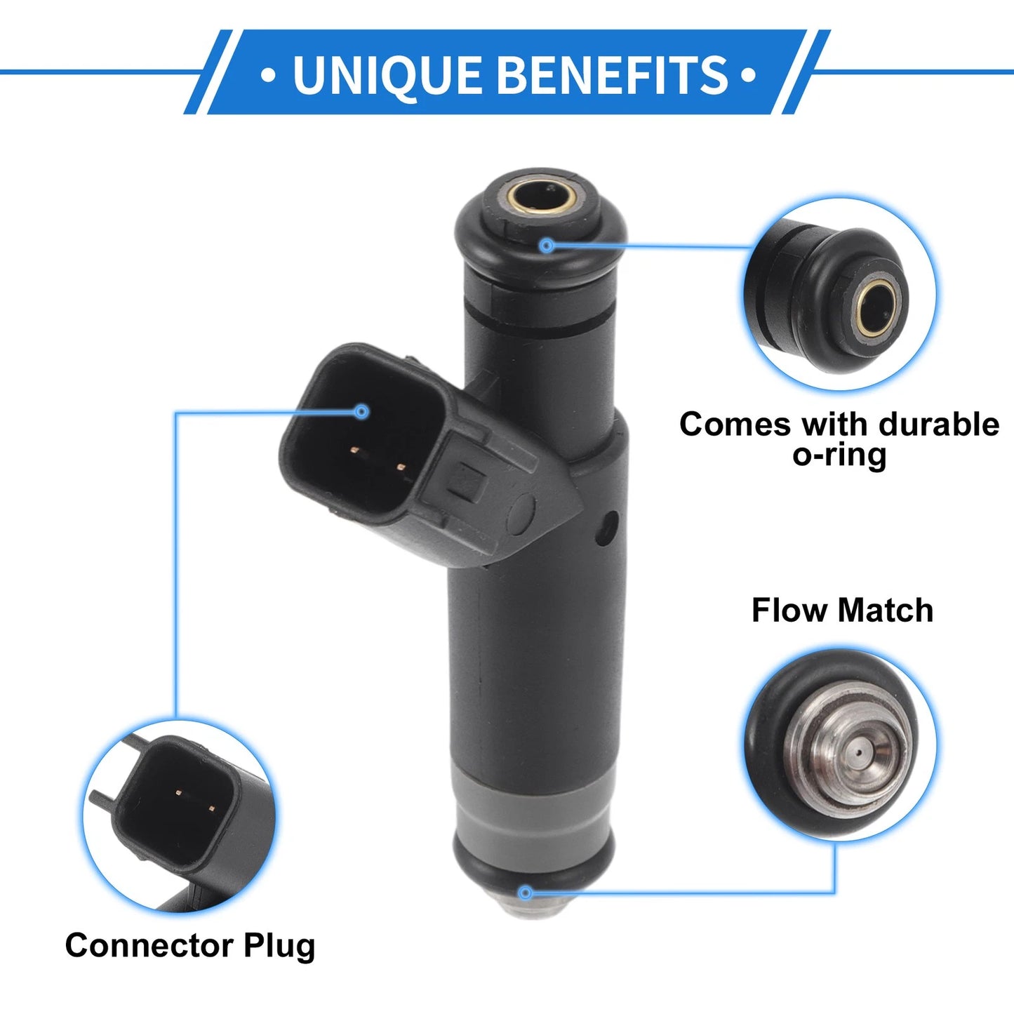 1 Pc Fuel Injector for Ford F-150 4.2L V6 (2001–2003) No.XR3EA6B