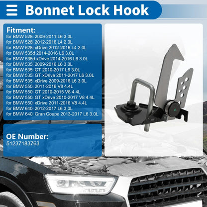 Hood Latch Assembly for BMW 528i (2009 - 2011)