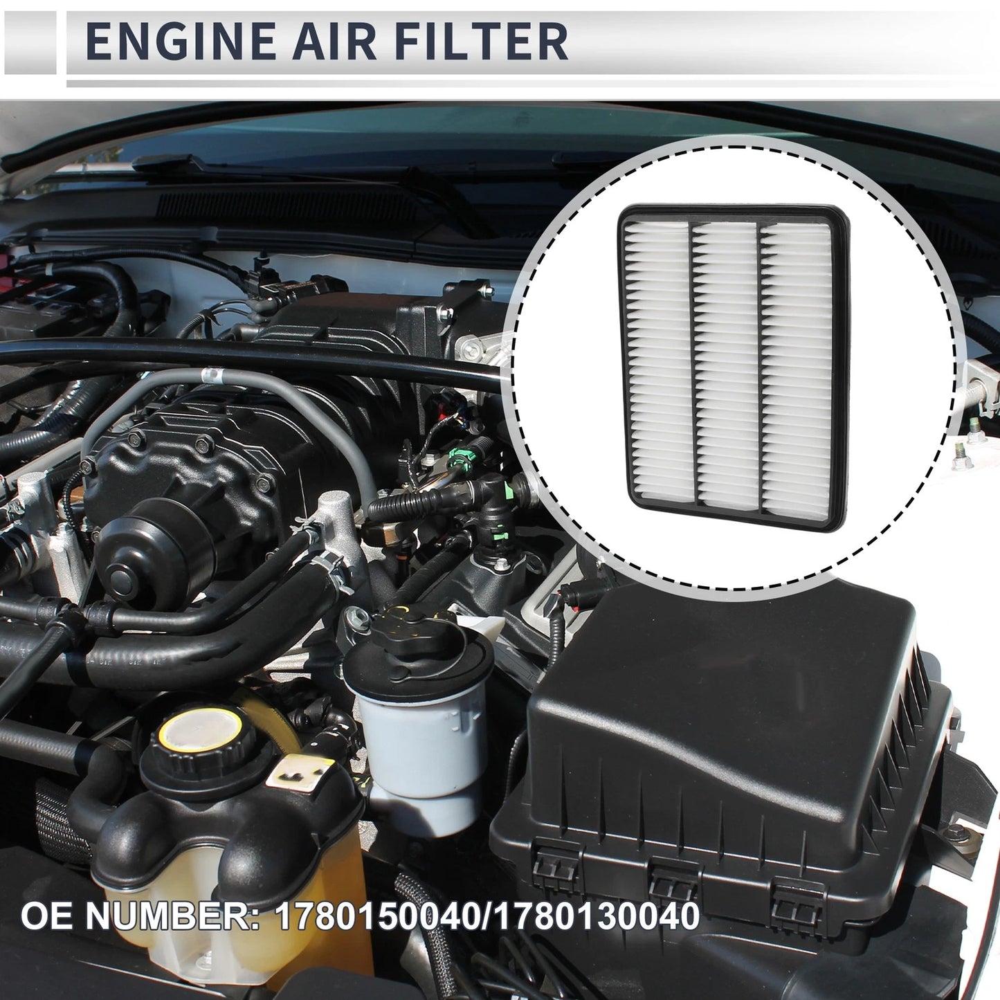 Engine Air Filter No. 1780150040 for Lexus LX470 (1998–2009)
