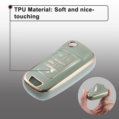 TPU Smart Key Fob Cover Kit for Chevrolet Equinox Camaro Cruze (2010–2023)