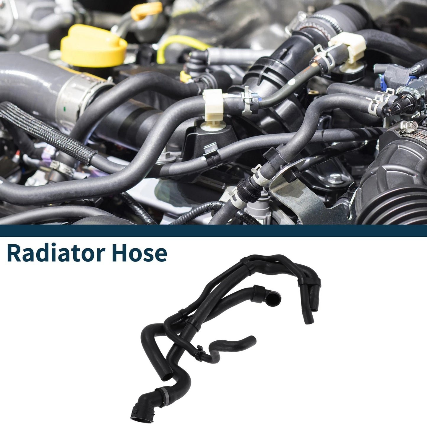 Radiator Hose for Porsche Cayenne (2010–2017) No. 95810640111 Rubber