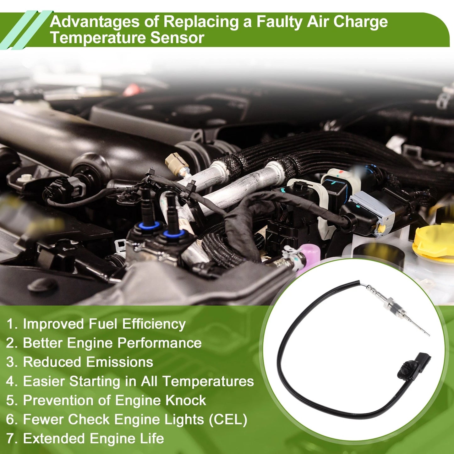 Air Charge Temperature Sensor No.147308126R for Nissan JUKE (F15) 2010–2019
