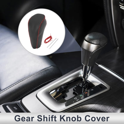 1 Pc Gear Shift Knob Cover for Chevrolet Cruze (2011–2015) Black Red