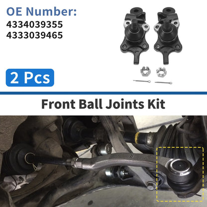2X Front Lower Ball Joints for Toyota 4Runner (1996–2002) No. 43340-39355/43330-39465
