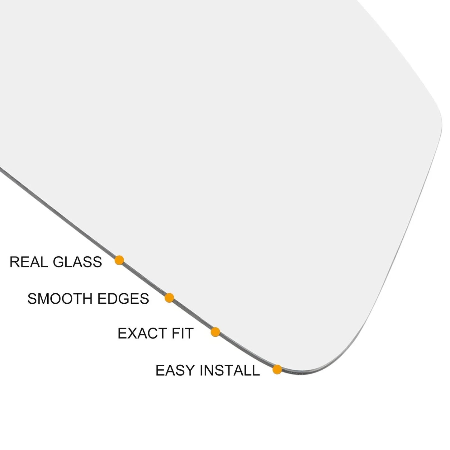 Heated Mirror Glass w/ Backing Left Side for Mercedes-Benz Sprinter 2500 3500