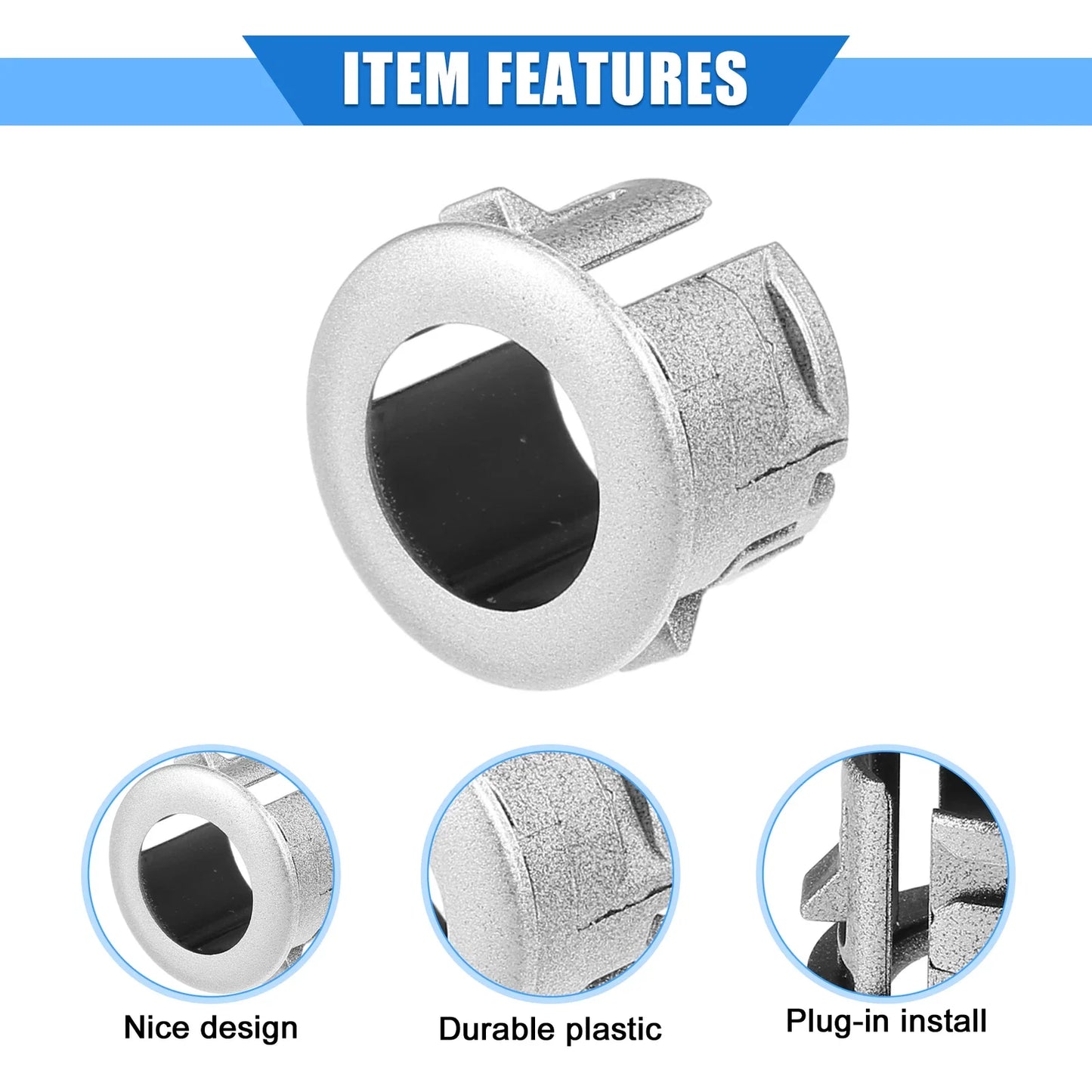 Car Parking Sensor Retainer for Lexus ES350 (2007) - Durable Silver Tone