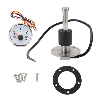Fuel Sending Unit and Gauge Kit 240-33 Ohm 100mm for Boat Car