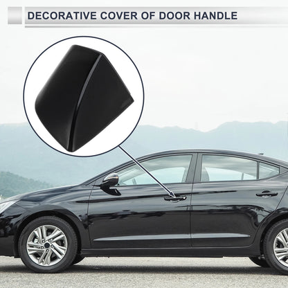 Front Left Door Handle Lock Cylinder Cover for VW Passat (2012–2019) 5KD837879 Black ABS