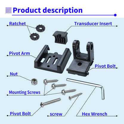 Transducer Mount for Humminbird 740093 (Transom)