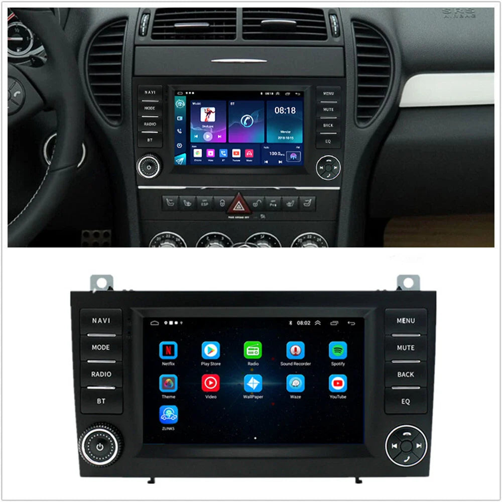 7" Stereo Radio GPS Navi Head Unit for 04-10 Benz SLK-Class R171 (2004-2010)