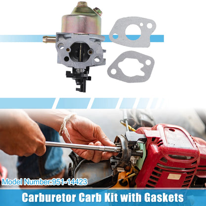 Set of 1 Carburetor Carb Kit with Gaskets for Troy Bilt MTD (951-14423)