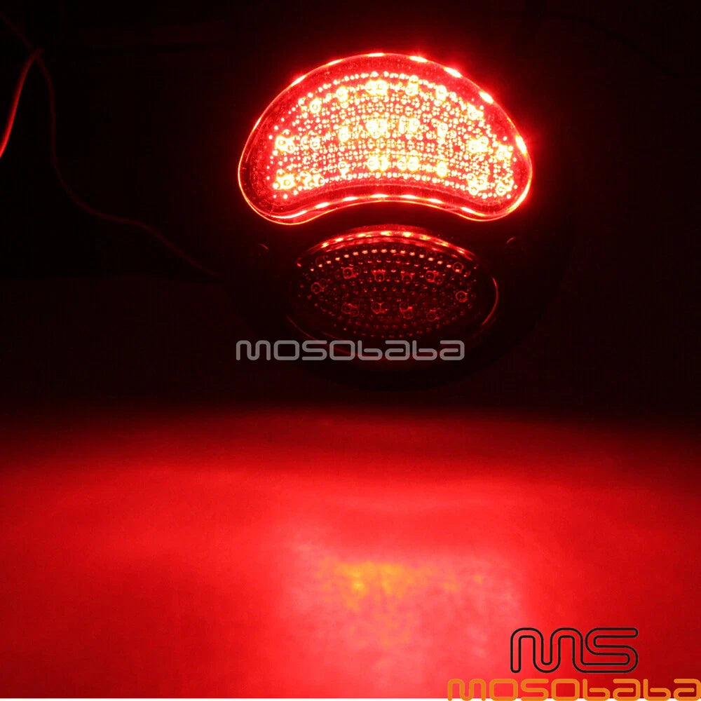 Chrome LED Taillight Rear Brake Light Lens for Ford Model A (1928-1931)