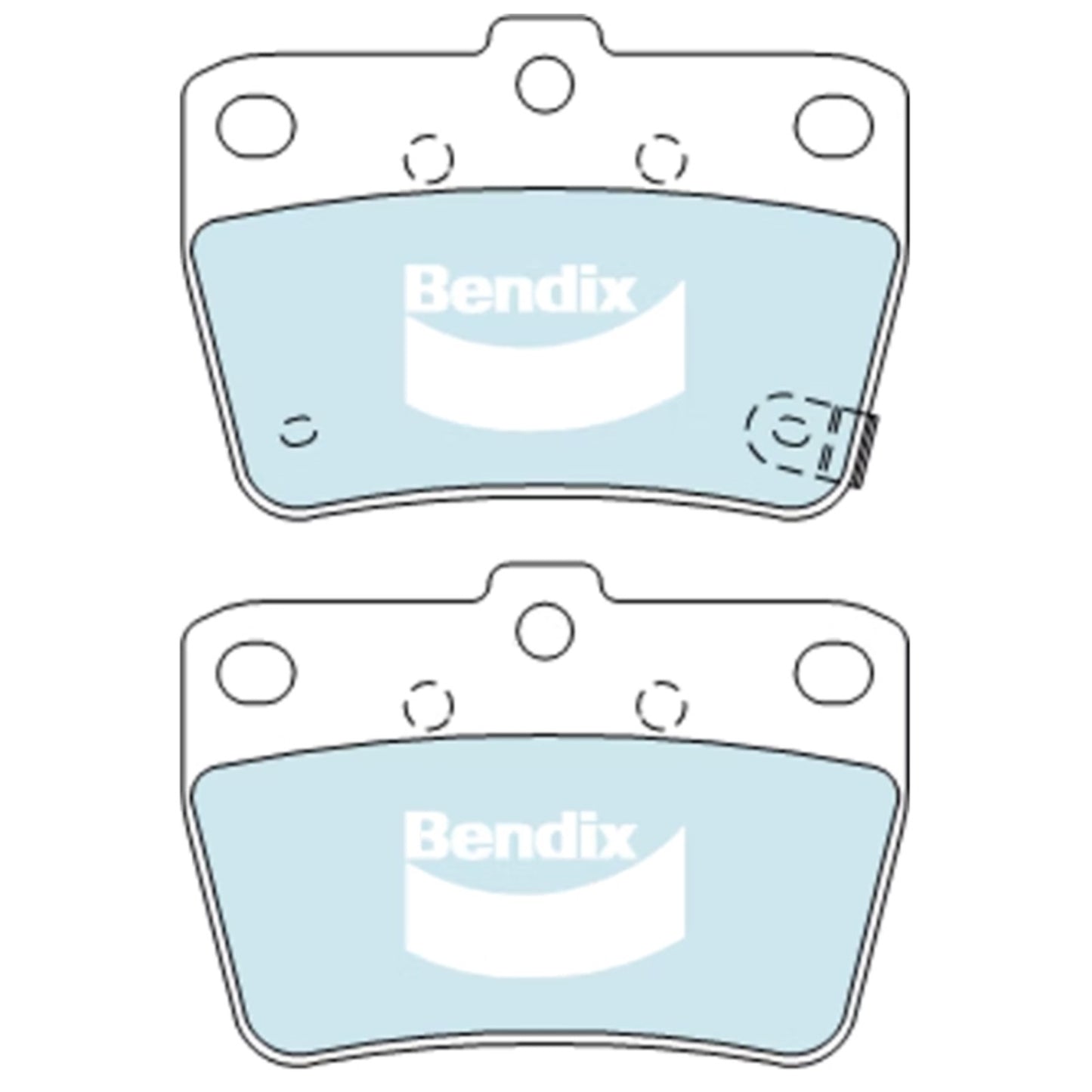 Rear Disc Brake Rotors with Bendix Pads for Toyota RAV4 (2000–2005)