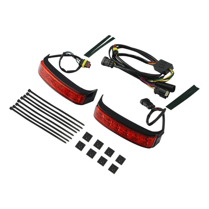 LED Saddlebag RED Run Brake Turn Light for Harley Electra Glide (2014-2024)