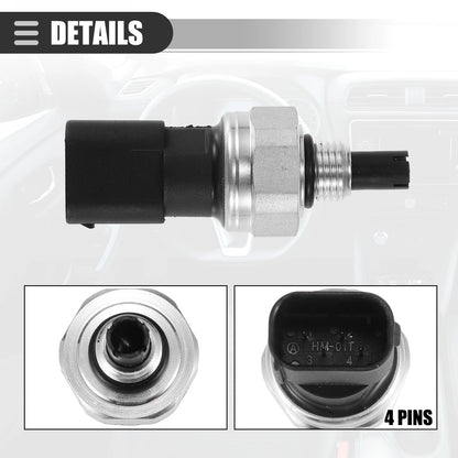 A/C Pressure Transducer Valve for Mercedes-Benz C230 (2002–2005) Metal Black