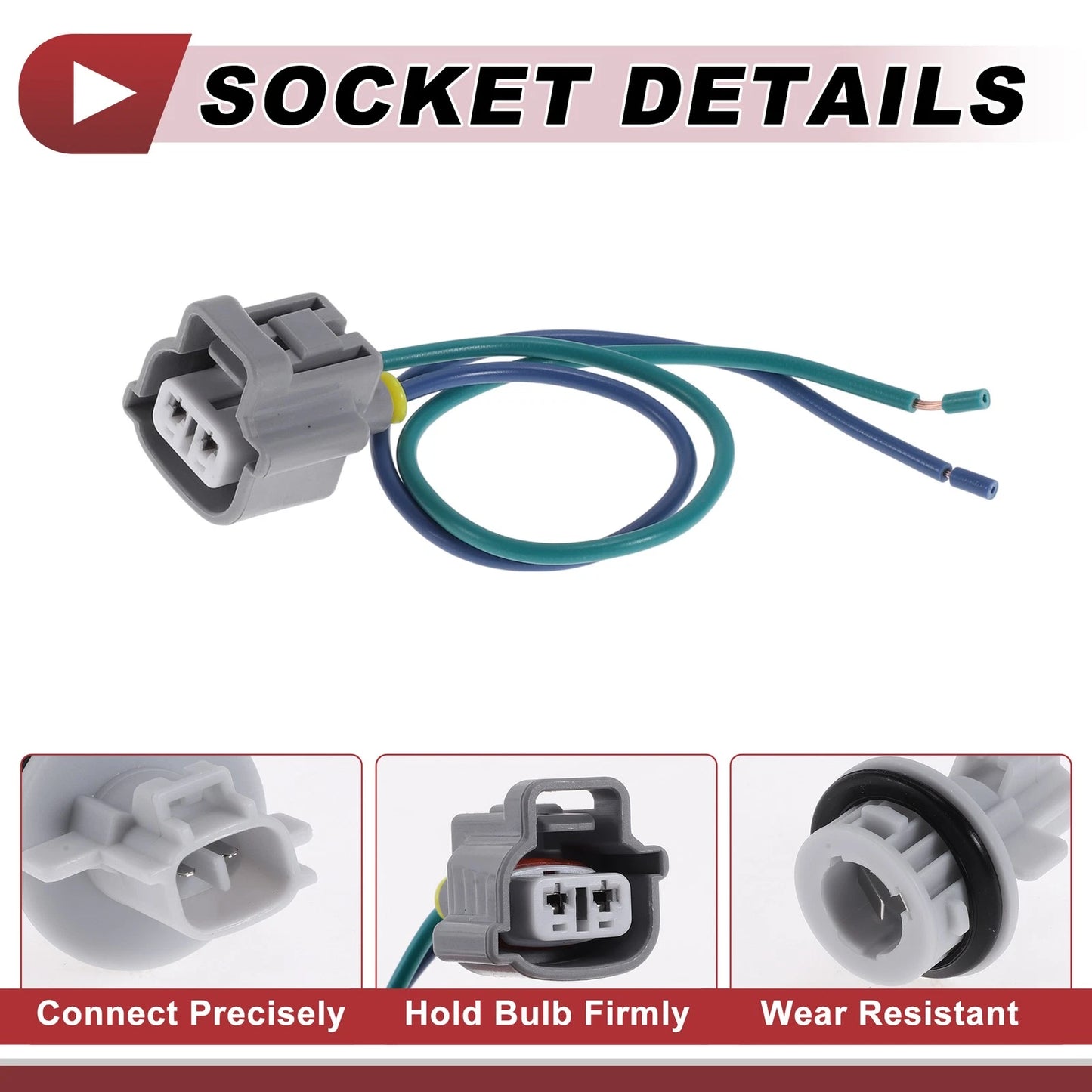 Front Turn Signal Lamp Socket Wiring for Toyota Celica (2000–2005) No. 9007560006