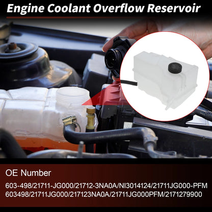 Coolant Expansion Reservoir Tank for Nissan Rogue (2008–2013) No. 21711-JG000