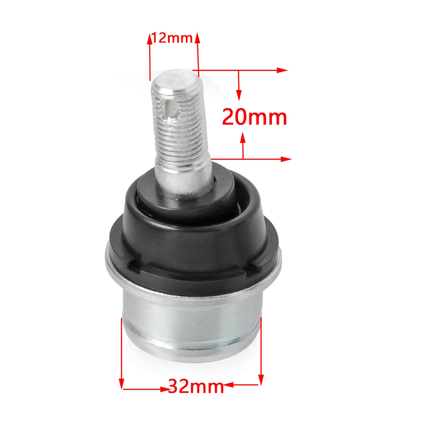 Set of 4 Front Upper Knuckle Arm Ball Joints for Honda Recon 250 (1987–2001)