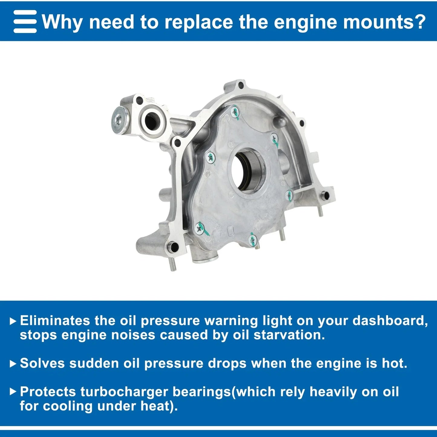 Engine Oil Pump for HONDA CIVIC 1999-2000 (2 x Pressure Pumps)