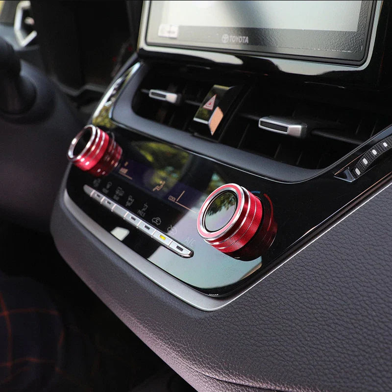2 x Air Condition Knob Button Ring Cover Decor Toyota Corolla Cross (2022–2022)