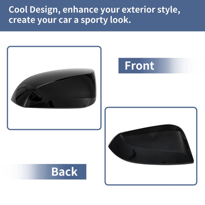 Left Side Mirror Cover Cap for Toyota RAV4 (2019–2023) Gloss Black