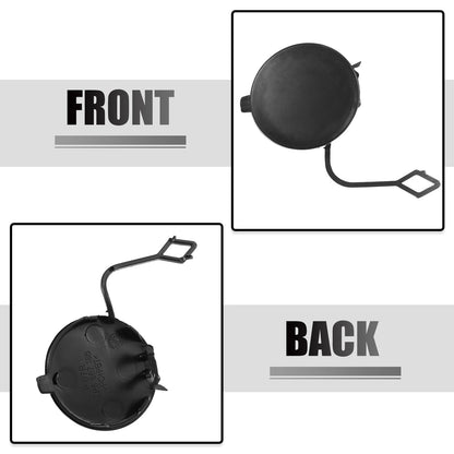 Front Right Tow Hook Cover for Volkswagen Touareg (2004–2010) - Black