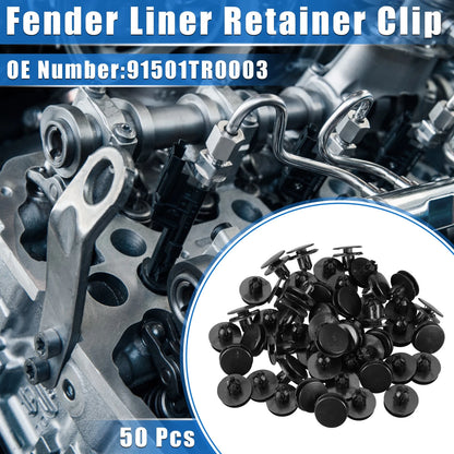 50Pcs Fender Liner Retainer Clip for Honda