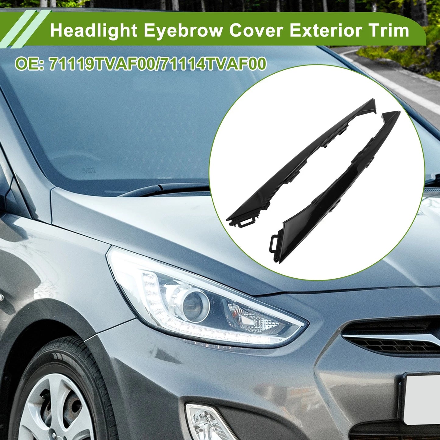 Headlight Eyebrow Eyelid Cover for Honda Accord (2018–2023) No.71119TVAF00