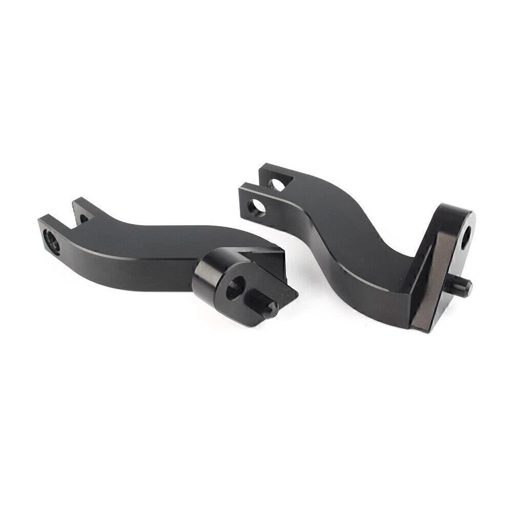 Passenger Rear Foot Peg Mount Kit for Harley Davidson Touring FLHT (1993–2016) Black