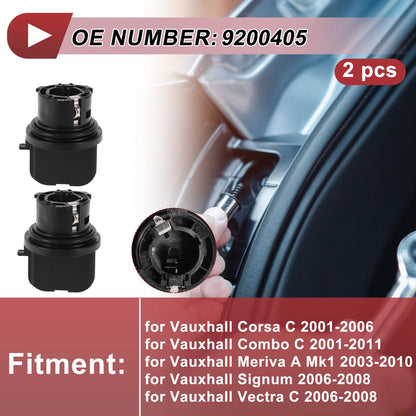 2pcs Front Indicator Light Socket for Vauxhall Corsa C (2001–2006) No. 9200405