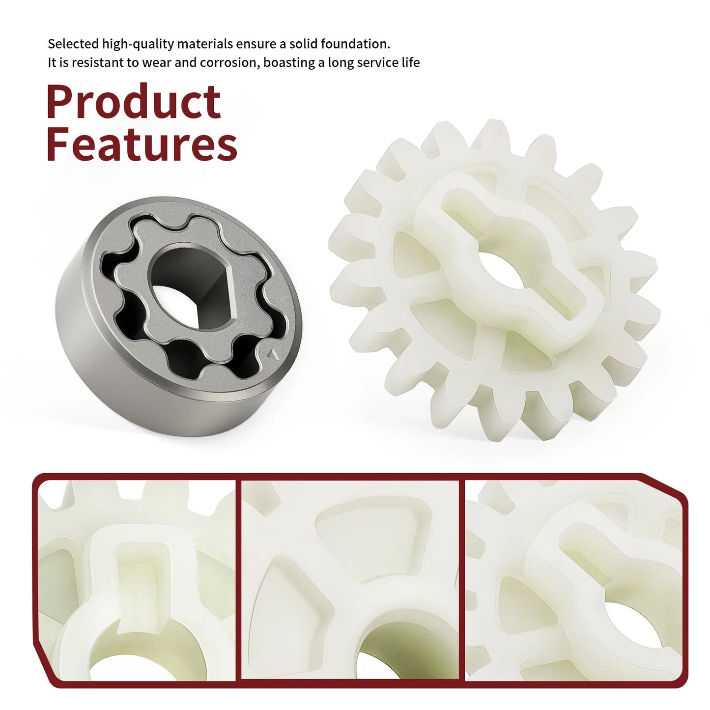 Oil Pump Driven Gear & Oil Pump Rotor Set for Honda CRF250R (2004–2009)