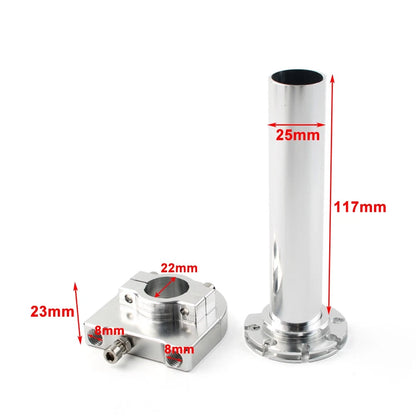 Billet Hydraulic Clutch Reservoir for Universal Application (Silver)