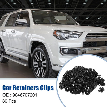 80 Pcs Front Fender Retainers Clips for Toyota (No. 9046707201)