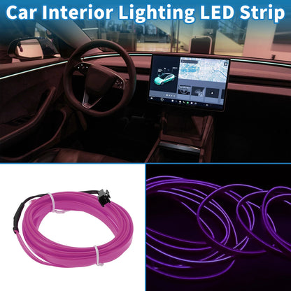 2m LED Strip Neon Wire for Universal Car Decoration (12V) - Purple