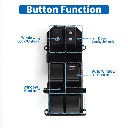 Front Right Power Window Switch for Honda City (2014–2020)