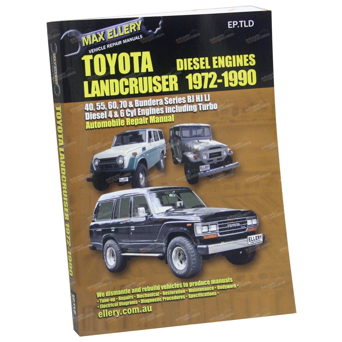 Workshop Repair Manual for Toyota HJ45 HJ47 HJ60 HJ61 HJ75 BJ42 (1975–1989)