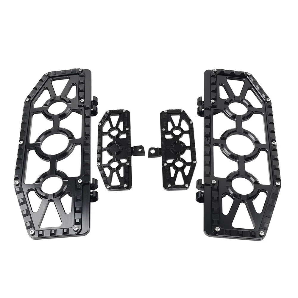 2X Engine Guard Bar Highway Foot Peg Footrest for Harley Yamaha