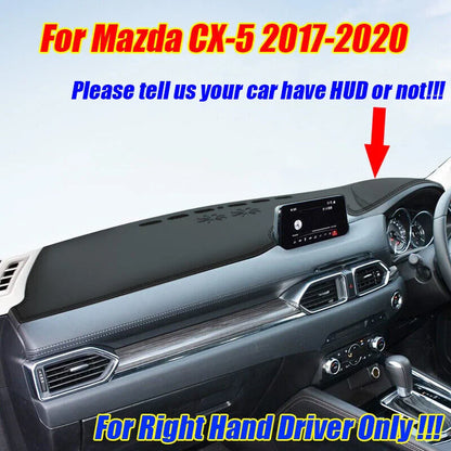 RHD Leather Dashboard Cover Pad Mat for Mazda CX-5 (2017-2020)