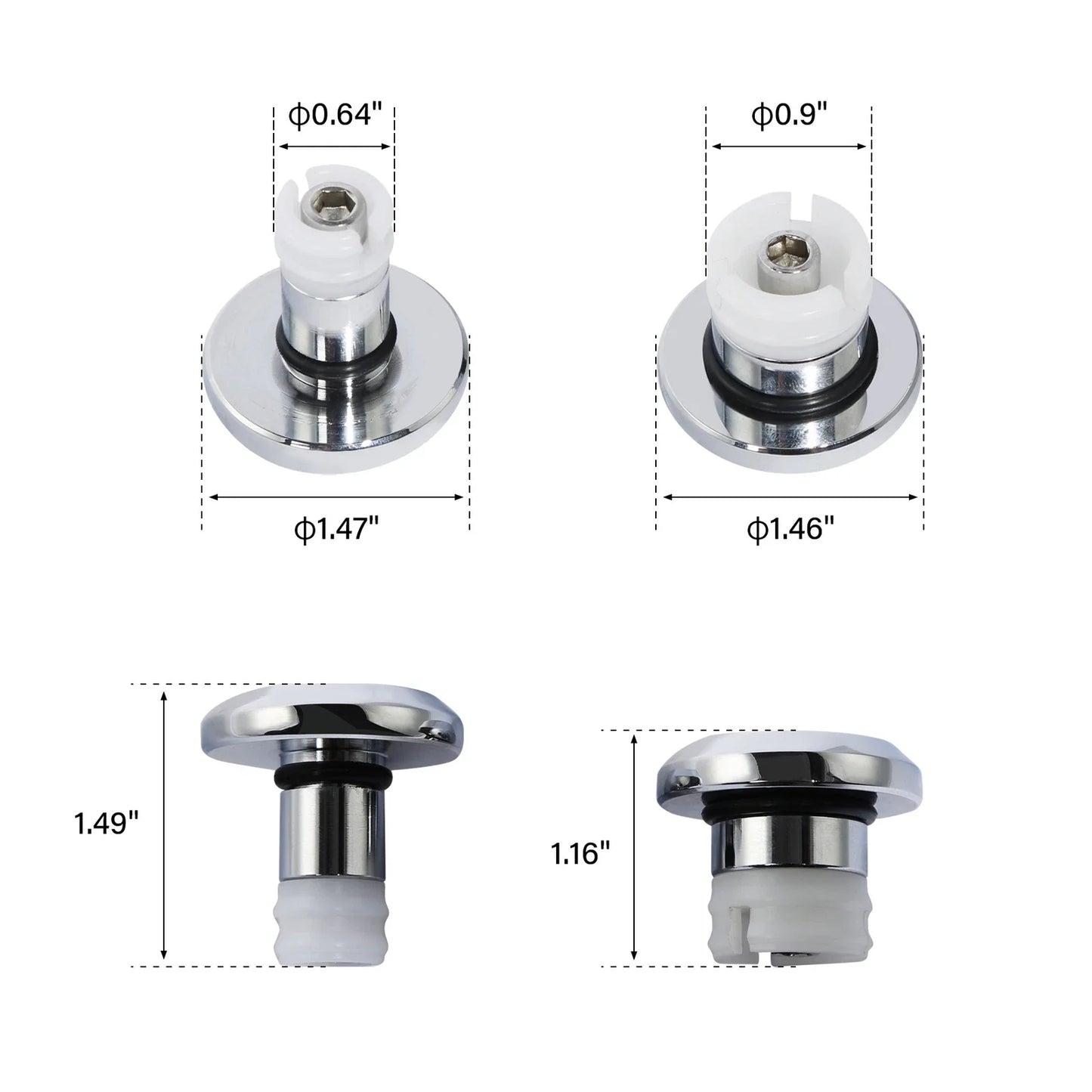 Chrome Front Axle Nut Bolt Covers for Harley Sportster S (2021-2024)