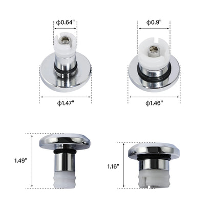 Chrome Front Axle Nut Bolt Covers for Harley Sportster S (2021-2024)