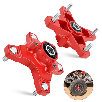 Set of 2 Red Wheel Hubs for Honda Sportrax 250 (2001–2008)