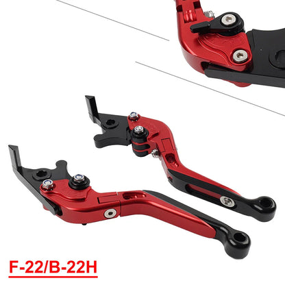 Red CNC Extendable Brake Clutch Levers for BMW S1000RR S1000R (2015-2019)