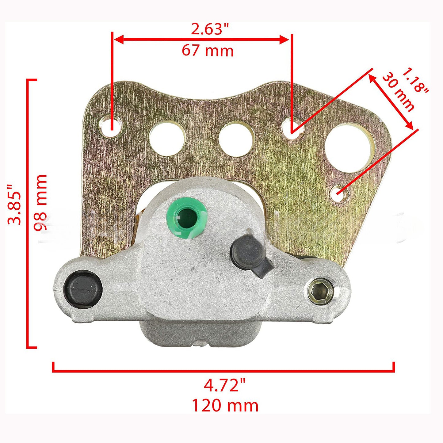Front Brake Calipers with Pads for Polaris Sportsman 335 400 500 600 700 (1998–2014)