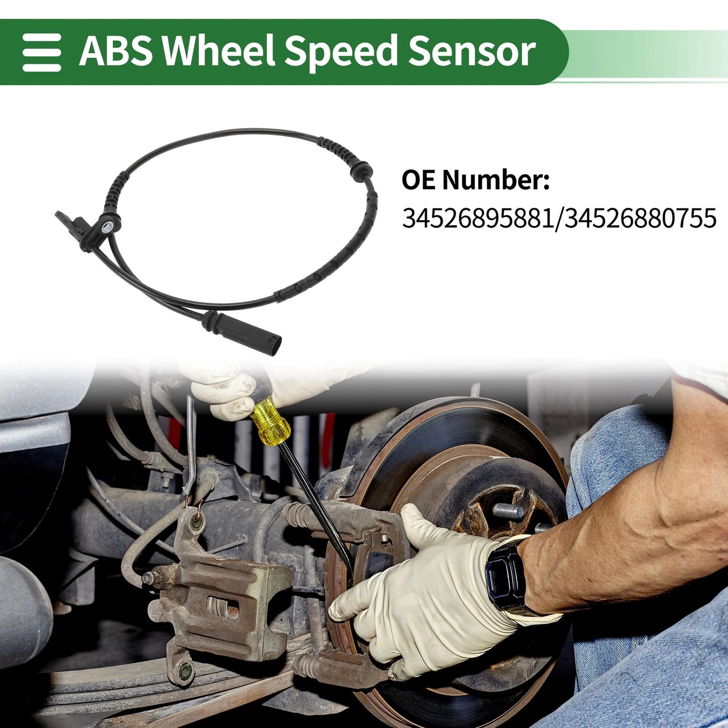ABS Wheel Speed Sensor No. 34526895881 for BMW X1 (2018–2022)
