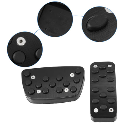 3pcs Brake Gas Accelerator Pedal Covers for Toyota Camry (2012–2017) Black