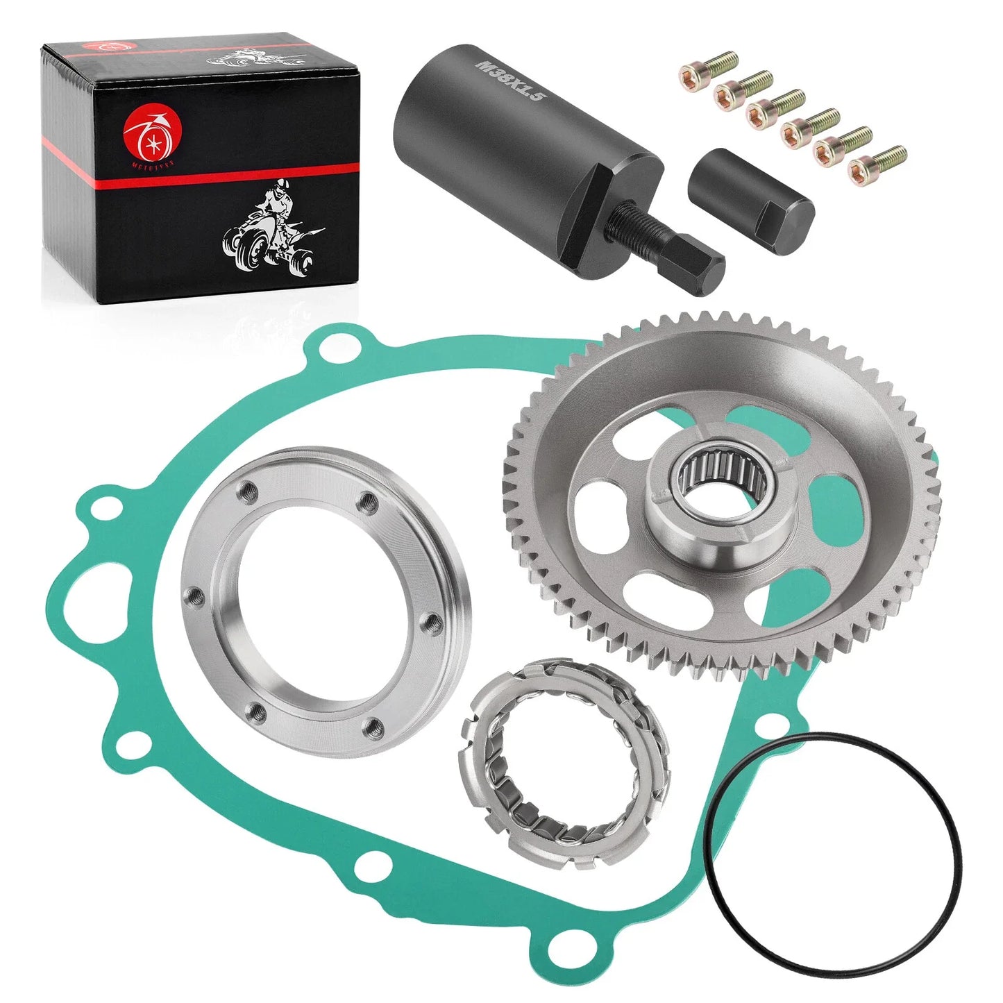 Starter Clutch One Way Bearing and Gear Idler Kit for Suzuki LTZ400 (2003–2014)